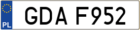 Trailer License Plate